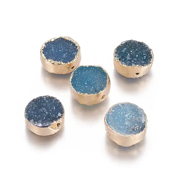 Natural Druzy Agate Beads