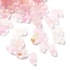 Gradient Color Transparent Frosted Acrylic Beads