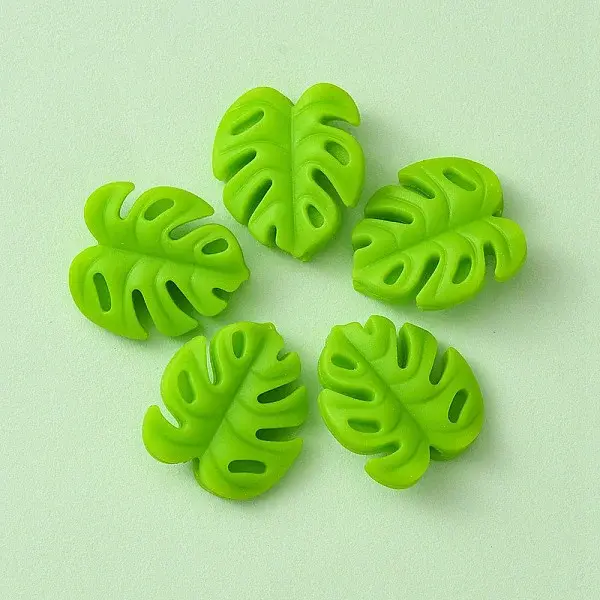 Monstera Leaf Food Grade Eco-Friendly Silicone Focal Beads