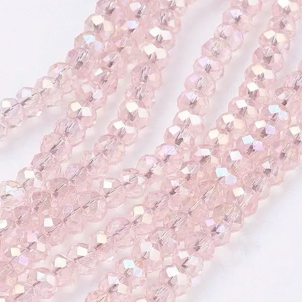 Electroplate Glass Beads Strands