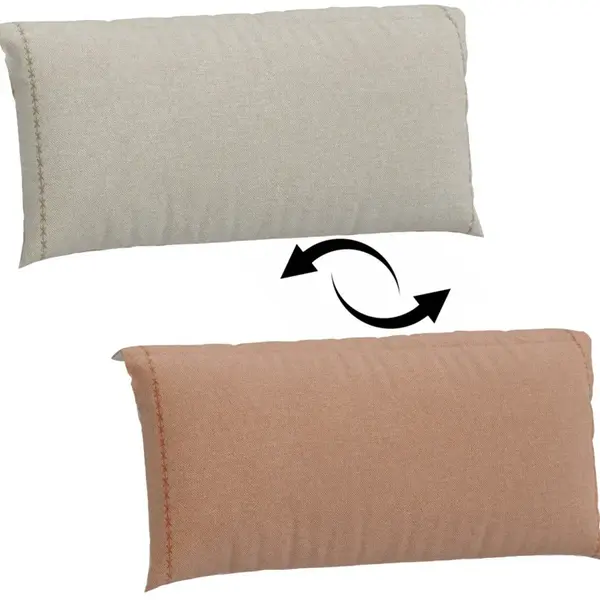 Opěrný oboustranný polštář 100x200cm kendra - béžová/oranžová