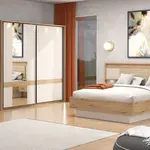 Ložnice deluxe vanya - dub artisan/béžová