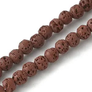 Synthetic Lava Rock Dyed Beads Strands
