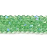 Transparent Electroplate Glass Beads Strands