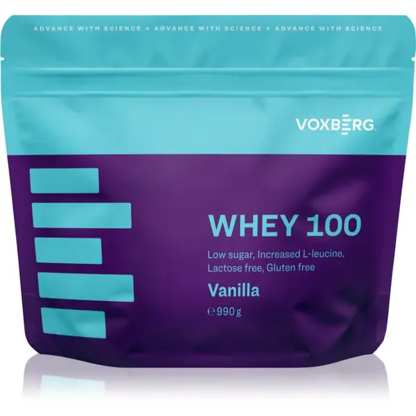Voxberg Whey Protein 100 srvátkový proteín bez laktózy príchuť Vanilla 990 g