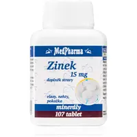 MedPharma Zinok 15mg tablety pre vlasy, nechty a pokožku 107 tbl