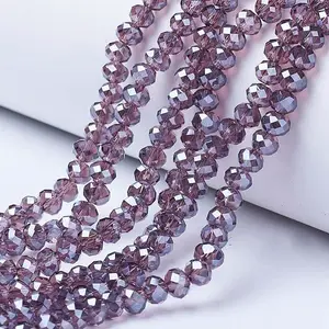 Electroplate Glass Beads Strands