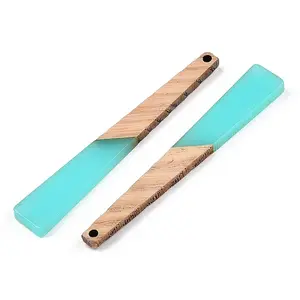 Translucent Resin & Ash Wood Big Pendants