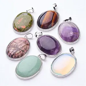 Natural & Synthetic Mixed Stone Pendants