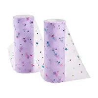 Star Sequin Deco Mesh Ribbons