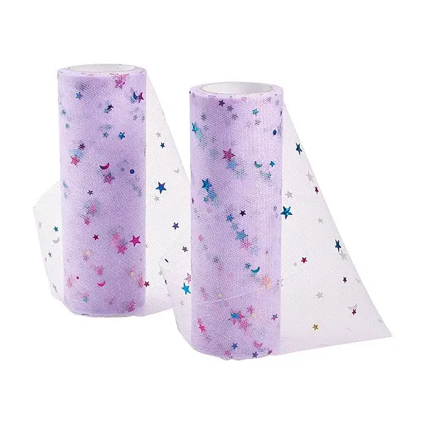 Star Sequin Deco Mesh Ribbons