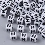 White Opaque Acrylic Beads