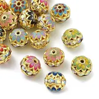 Brass Enamel Beads