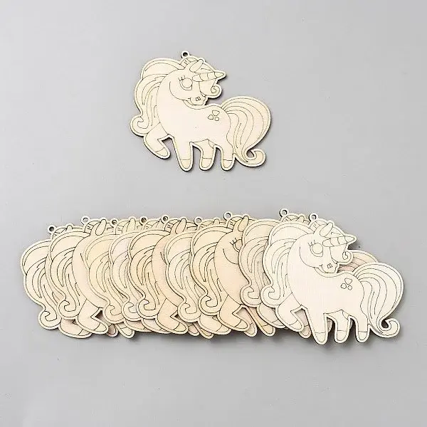 Unicorn Unfinished Wood Pieces