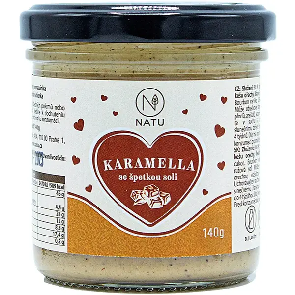 NATU Karamella orechová nátierka 140 g