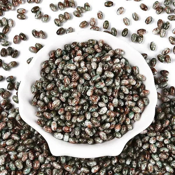 Spray Painted Glass Seed Beads