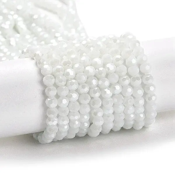 Electroplate Opaque Glass Beads Strands