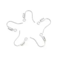 Brass Micro Pave Clear Cubic Zirconia Earring Hooks