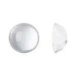 Transparent Half Round Glass Cabochons