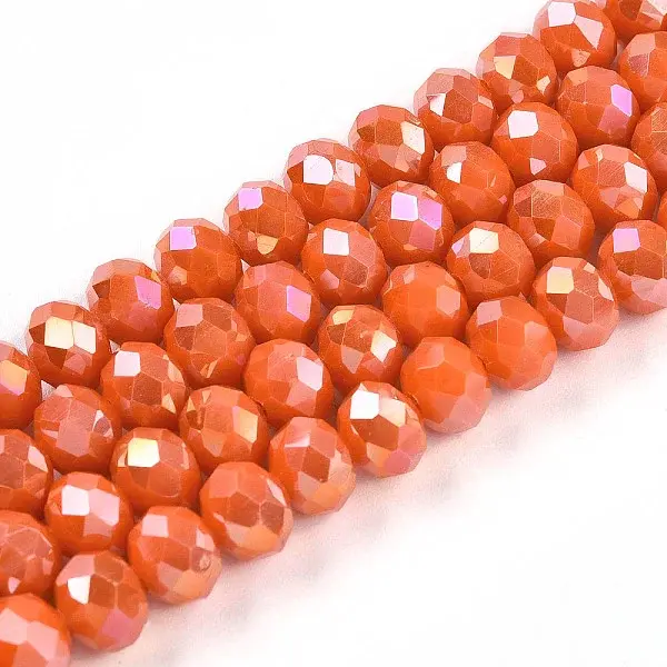 Electroplate Glass Beads Strands