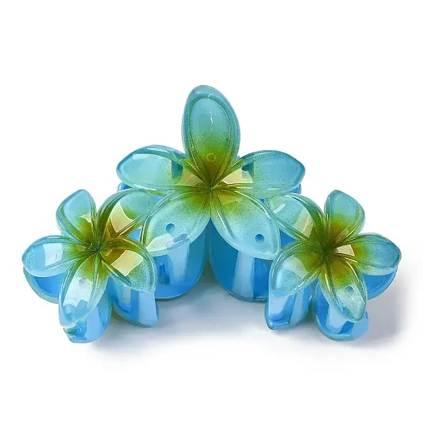 Flower Plastic Claw Hair Clips