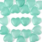 20Pcs Transparent Spray Painted Glass Beads