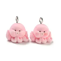 Flocky Acrylic Pendants