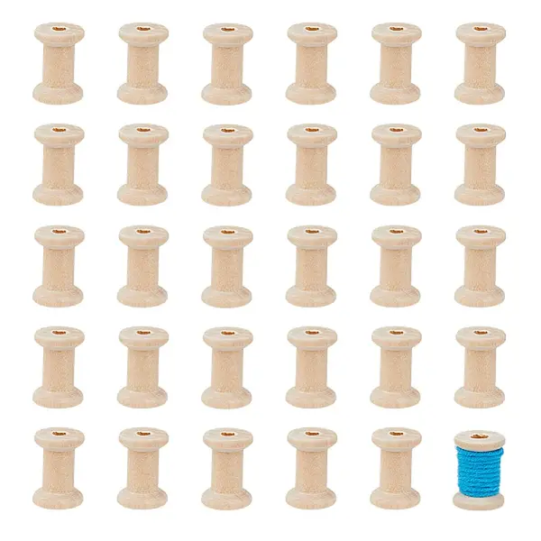30Pcs Wooden Empty Spools for Wire