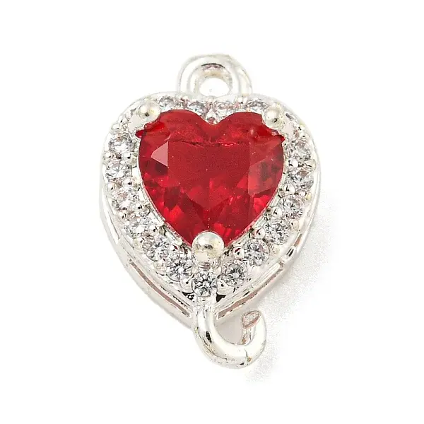 Brass Pave Cubic Zirconia Connector Charms