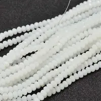 Faceted Rondelle Glass Beads Strands