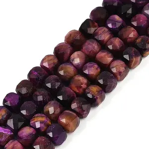 Natural Tiger Eye Dyed Beads Strands