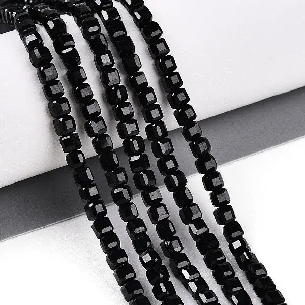 Natural Black Quartz Beads Strands