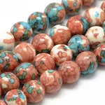 Synthetic Ocean White Jade Beads Strands