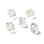 Two Tone UV Plating Rainbow Iridescent Acrylic Beads