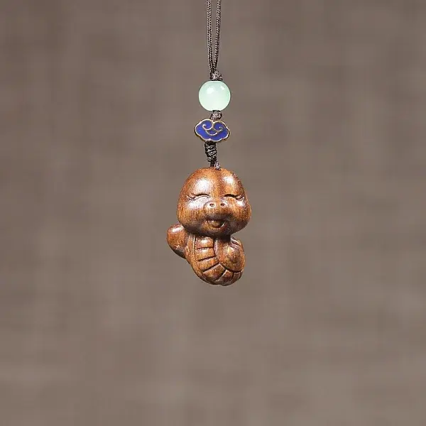Zodiac Snake Sandalwood Pendant Decorations