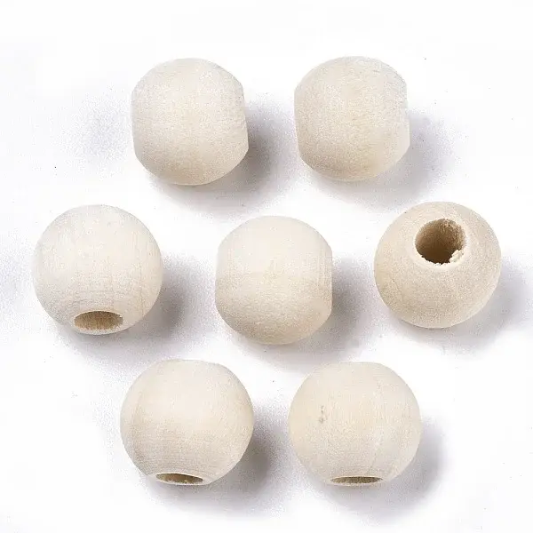 Natural Unfinished Wood Beads