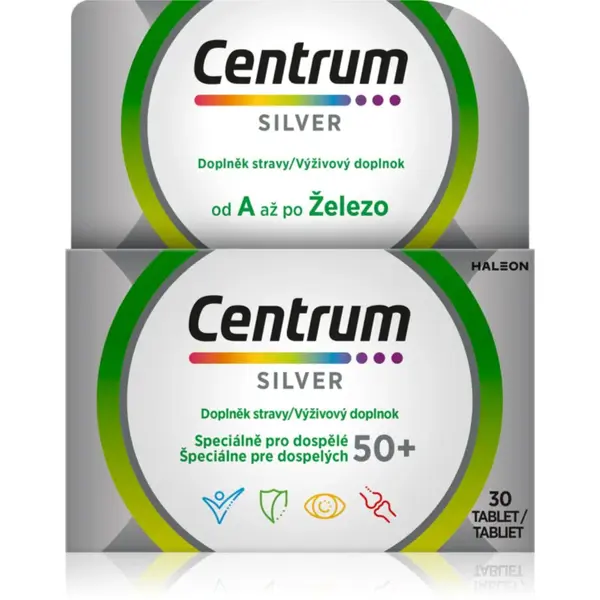 Centrum Multivitamín A-Z Silver 50+ tablety s multivitamínovým komplexem 30 tbl