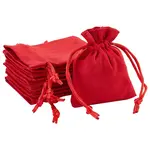 12Pcs Velvet Cloth Drawstring Bags