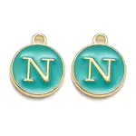 Golden Plated Alloy Enamel Charms