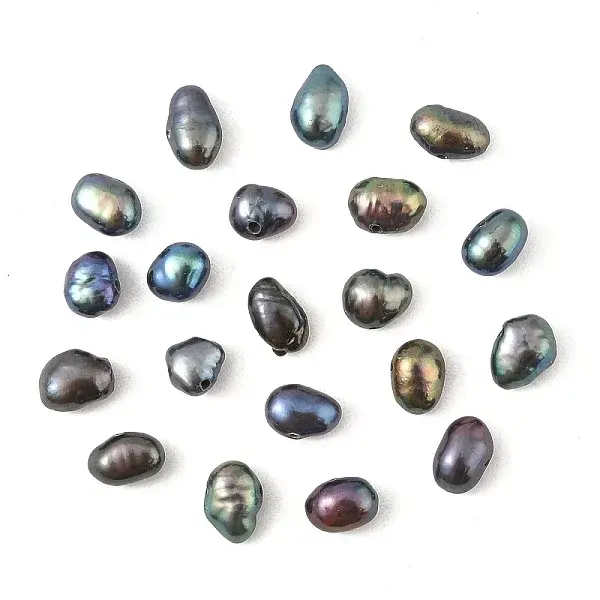 10Pcs Natural Cultured Freshwater Pearl Beads