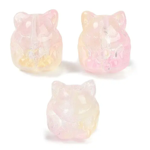 Transparent Spray Paint Glass Beads