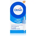 Otrivin Otrivin kapky 1mg/ml nosní kapky, roztok proti ucpanému nosu a rýmě 10 ml