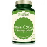 GreenFood Nutrition Vitamín C 500 mg + Extrakt ze šípků kapsle pro podporu imunitního systému, krásnou pleť a nehty 60 cps