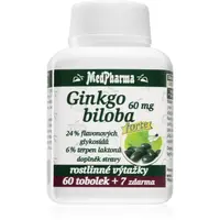 MedPharma Ginkgo biloba 60 mg FORTE tobolky pro podporu krevního oběhu a kognitivních funkcí 67 cps