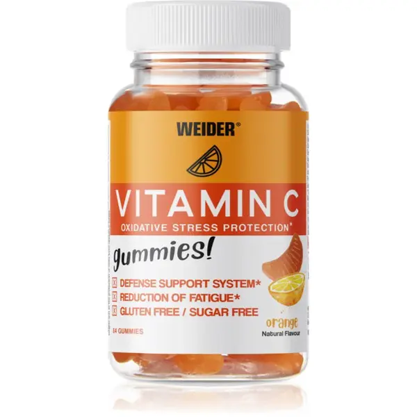 Weider Vitamin C gumoví medvídci pro podporu imunitního systému příchuť Orange 258 g