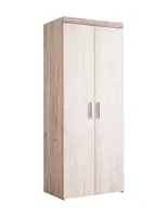 Šatníková skriňa dvojdverová miriam - dub biely/dub šedý