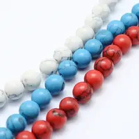 Synthetic Howlite Bead Strand