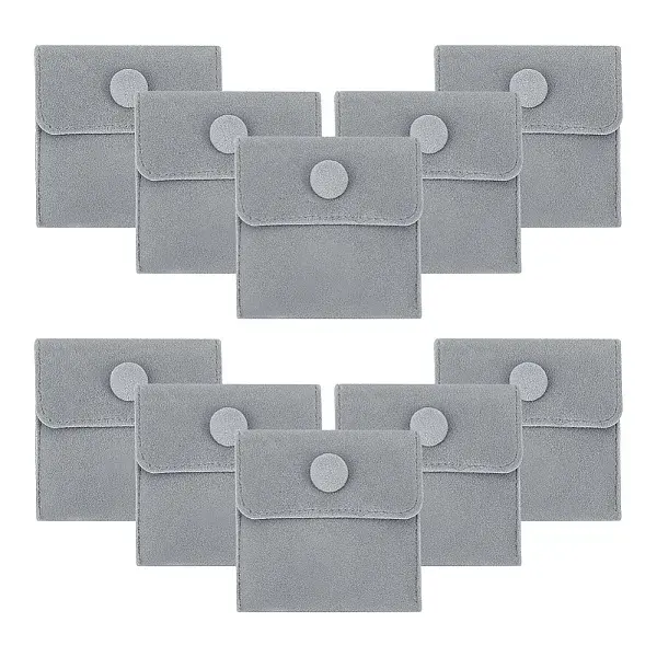 12Pcs Square Velvet Jewelry Bags