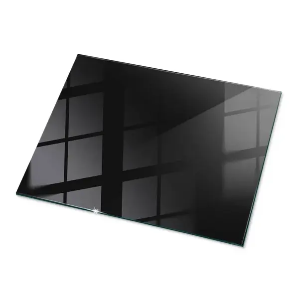 TULUP SKLENĚNÁ DESKA 80x60 cm Hladká černá barva
