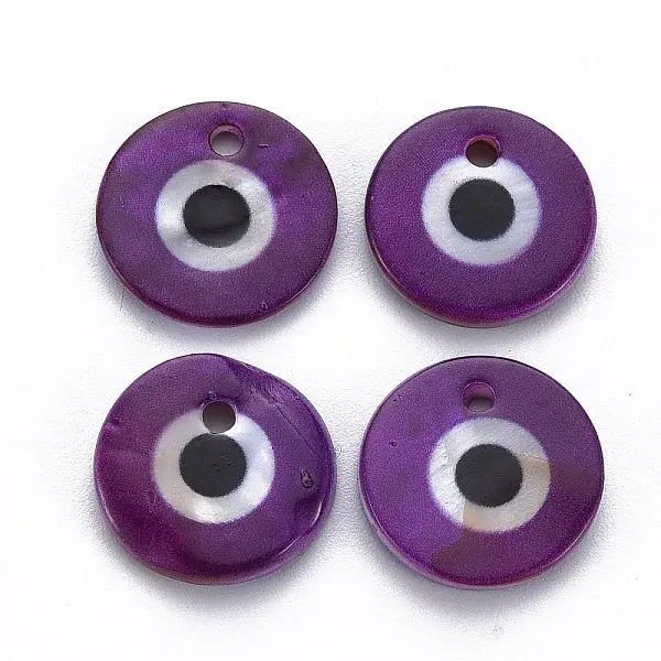 Printed Freshwater Shell Charms